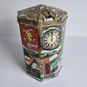 M&M'S 2000 Series Limited Edition Village Clock Tower Octagonal Tin